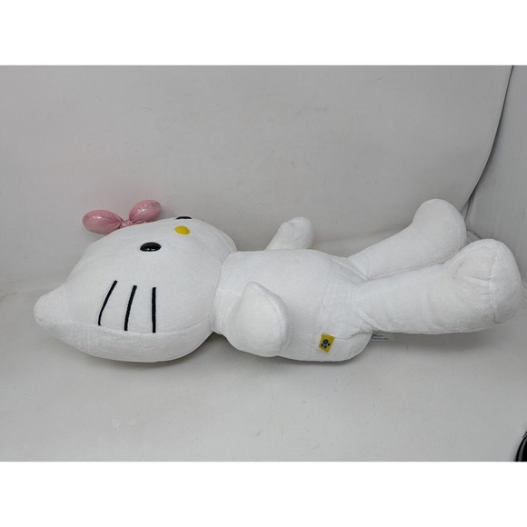 Build A Bear Hello Kitty Sanrio White Metallic Pink Bow Cat‎ 2012 Original 1st - Picture 3 of 8